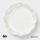 Блюдо для запекания Magistro «Флора», d=20 см, фарфор, белое - Фото 2