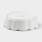 Блюдо для запекания Magistro «Флора», d=20 см, фарфор, белое - Фото 3