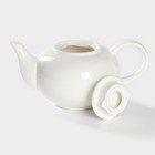 Чайник фарфоровый заварочный Magistro «Бланш», 600 мл, цвет белый - Фото 3