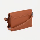 Сумка-мессенджер на клапане, цвет коричневый - Фото 2
