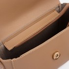 Сумка-мессенджер на клапане, длинный ремень, цвет бежевый - фото 24661730