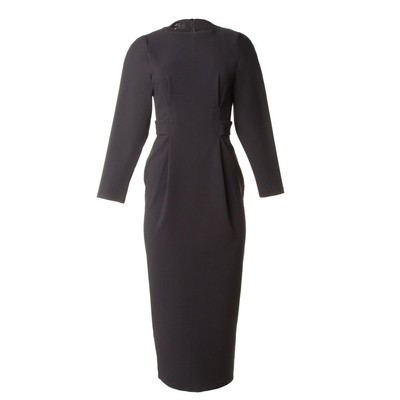 Платье миди женское MIST, размер 42, чёрное