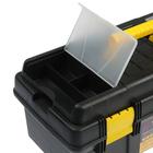 Ящик для инструмента ТУНДРА, 16", 410 х 210 х 185 мм, пластиковый, лоток, два органайзера - Фото 6