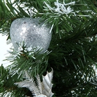 елка декор 75 см полосатые ленточки белая - Фото 2