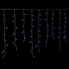 БАХРОМА, Ш:2.4 м, В:0.6 м, Н.С. LED-120-220V, контр. 8 режимов, СИНИЙ - Фото 3