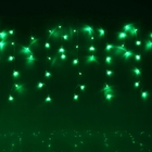 БАХРОМА, Ш:4.8 м, В:0.6 м, Н.С. LED-180-220V, контр. 8 режимов, ЗЕЛЕНЫЙ - Фото 1