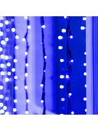 Гирлянда «Водопад» 2 × 1.5 м, IP44, тёмная нить, 400 LED, свечение синее, 8 режимов, 220 В 706329 - фото 319916418