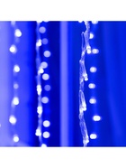 Гирлянда «Водопад» 2 × 1.5 м, IP44, прозрачная нить, 400 LED, свечение синее, 8 режимов, 220 В 706335 - фото 319916427
