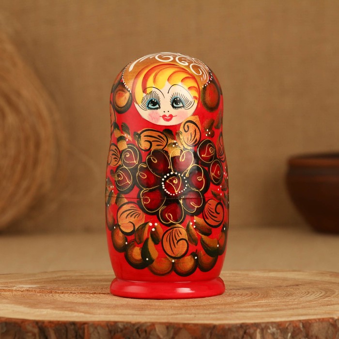 Матрёшка 5-ти кукольная "Аля" бутоны , 14-15см, ручная роспись. - фото 1885113093