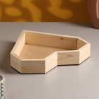 Кашпо для цветов «Сердце», 25×20×4.5 см, деревянное - Фото 2