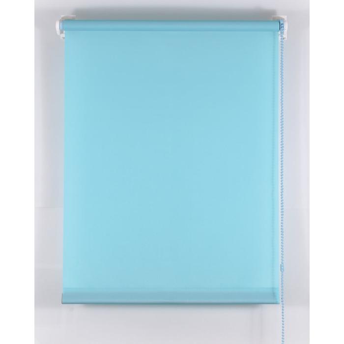 Рулонная штора «Комфортиссимо», 100х160 см, цвет голубой - Фото 1