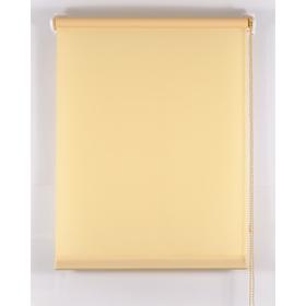 Рулонная штора «Комфортиссимо», 120х160 см, цвет ваниль, фурнитура белая