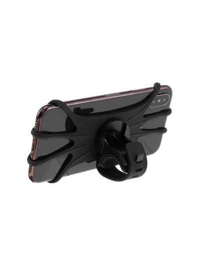 Держатель для телефона на велосипед Luazon, поворотный, силиконовый, до 6.5", чёрный