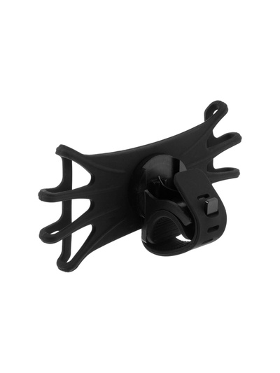 Держатель для телефона на велосипед Luazon, поворотный, силиконовый, до 6.5", чёрный