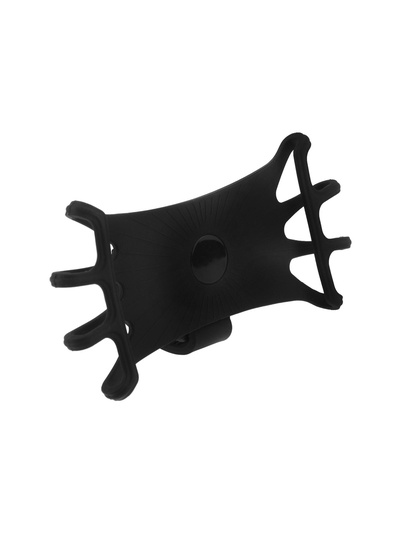 Держатель для телефона на велосипед Luazon, поворотный, силиконовый, до 6.5", чёрный