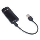 Зажигалка электронная "Сильный крепкий 100 % Мужик", USB, спираль, 3 х 7.3 см, черная - Фото 3