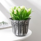 Кашпо для цветов «Тюльпан», 15×12,5 см, цвет МИКС - Фото 1