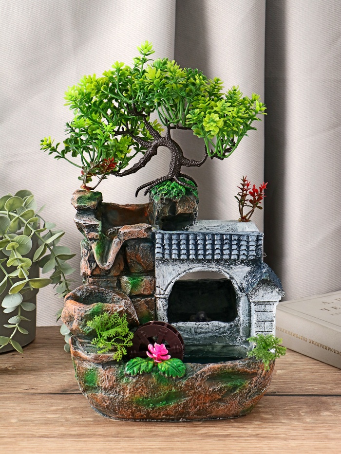 Фонтан «Дерево дружбы», 16×30 см, с подсветкой, без шарика