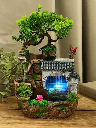 Фонтан настольный «Дерево дружбы», 16×30 см, с подсветкой, без шарика