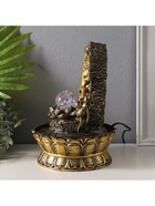 Фонтан настольный с подсветкой «Ганеша в арке с лотосом», от сети, 28.5×20.5×20.5 см 5392174