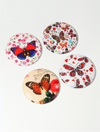 Зеркало карманное «Бабочки», d=7.5 см, искусственная кожа, рисунок МИКС - Фото 3