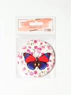 Зеркало карманное «Бабочки», d=7.5 см, искусственная кожа, рисунок МИКС - Фото 4