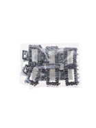 Крабик для волос «Айлин», прямой, 2.5 см, тёмное серебро 5396407