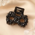 Крабик для волос «Мелани», бантик, 2.5 см, чёрный - Фото 2