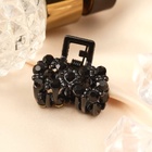 Крабик для волос «Мелани», бантик, 2.5 см, чёрный - Фото 3