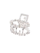 Крабик для волос «Мелани», овал, 2.5 см, серебристо-белый - Фото 6