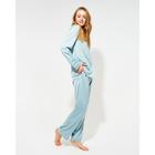 Пижама женская (сорочка, брюки) MINAKU: Light touch, голубая, размер 42 - Фото 5