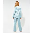 Пижама женская (сорочка, брюки) MINAKU: Light touch, голубая, размер 44 - Фото 3