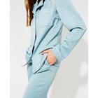 Пижама женская (сорочка, брюки) MINAKU: Light touch, голубая, размер 48 - Фото 8