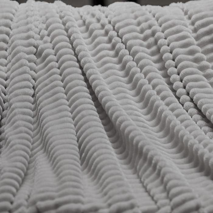 Плед «Жаккард», размер 150х200 см, цвет серый - Фото 1