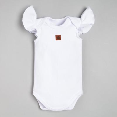 Боди для девочки «Крошка Я» BASIC LINE, рост 74-80 см, белое