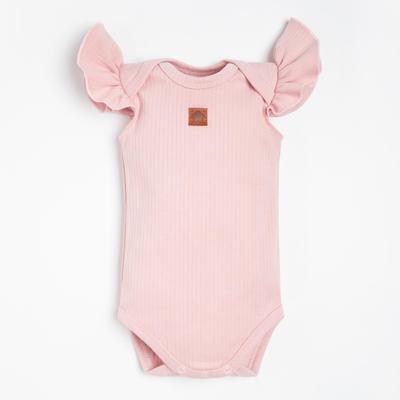 Боди без рукавов Крошка Я BASIC LINE, рост 74-80 см, розовое