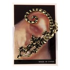 Серьга «Кафф» тигр, цвет черненое золото - Фото 2