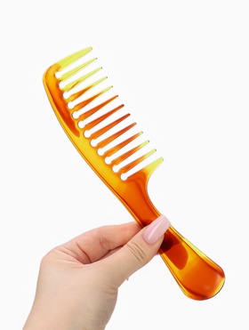Расчёска, 22?5 (±1) см, цвет янтарный (комплект 3 шт)