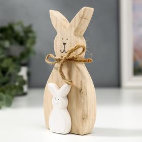 

Сувенир керамика, дерево "Зайчики" 14,8х3х7,5 см