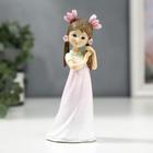 Фигурка полистоун «Малышка с цветами в волосах», 15.5×6×6.5 см - Фото 1