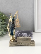 Фигурка-визитница настольная «Фемида - богиня правосудия», полистоун, 18×13.5×5 см - Фото 1