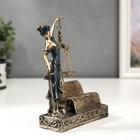 Фигурка-визитница настольная «Фемида - богиня правосудия», полистоун, 18×13.5×5 см - Фото 4