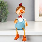 Фигурка полистоун «Курочка в косыночке. Петушок в шляпке», длинные ножки, 21.5×10.5×8.5 см, МИКС - Фото 2
