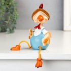 Фигурка полистоун «Курочка в косыночке. Петушок в шляпке», длинные ножки, 21.5×10.5×8.5 см, МИКС - Фото 3