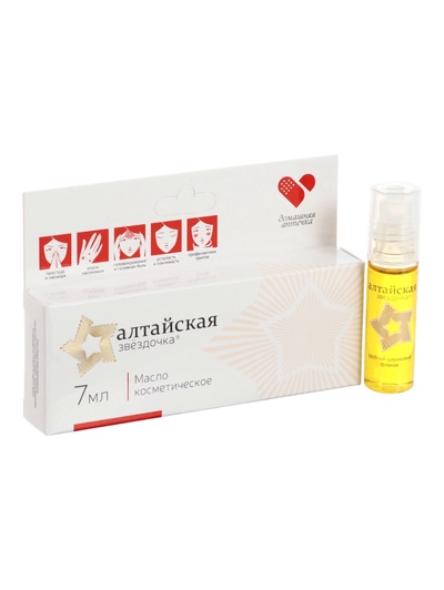 Масло «Алтайская Звёздочка», при простуде и насморке, 7 мл