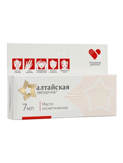 Масло «Алтайская Звёздочка», при простуде и насморке, 7 мл