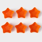 Набор силиконовых форм для выпечки Доляна «Риб.Звезда», 7×7×3,5 см, 6 шт, цвет оранжевый - Фото 3