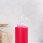 Бутылка для соуса Доляна, 350 мл, 5.7×19 см, пластик, красная - Фото 7