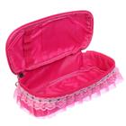 Пенал школьный «Сундучок» на молнии, малиновый 4024939