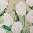 Дорожка на стол "Этель" Белые тюльпаны 40х149см, 100% хл, саржа 190 г/м2 - Фото 6